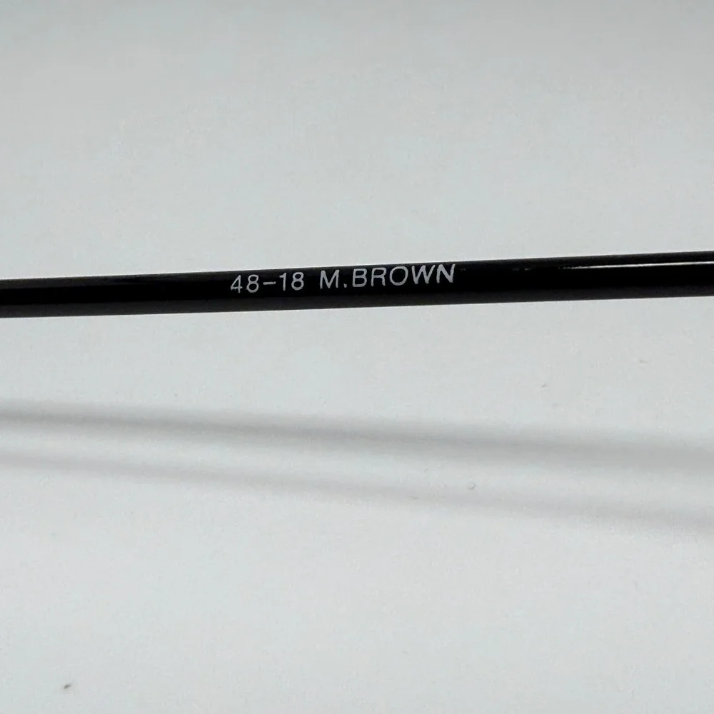 Mario Martinelli Malibu Eyeglass Frames Brown Oval 48-18 M.BROWN Vintage‎ Style